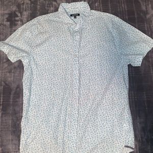 Express Mens Short Sleeve Large Button Up